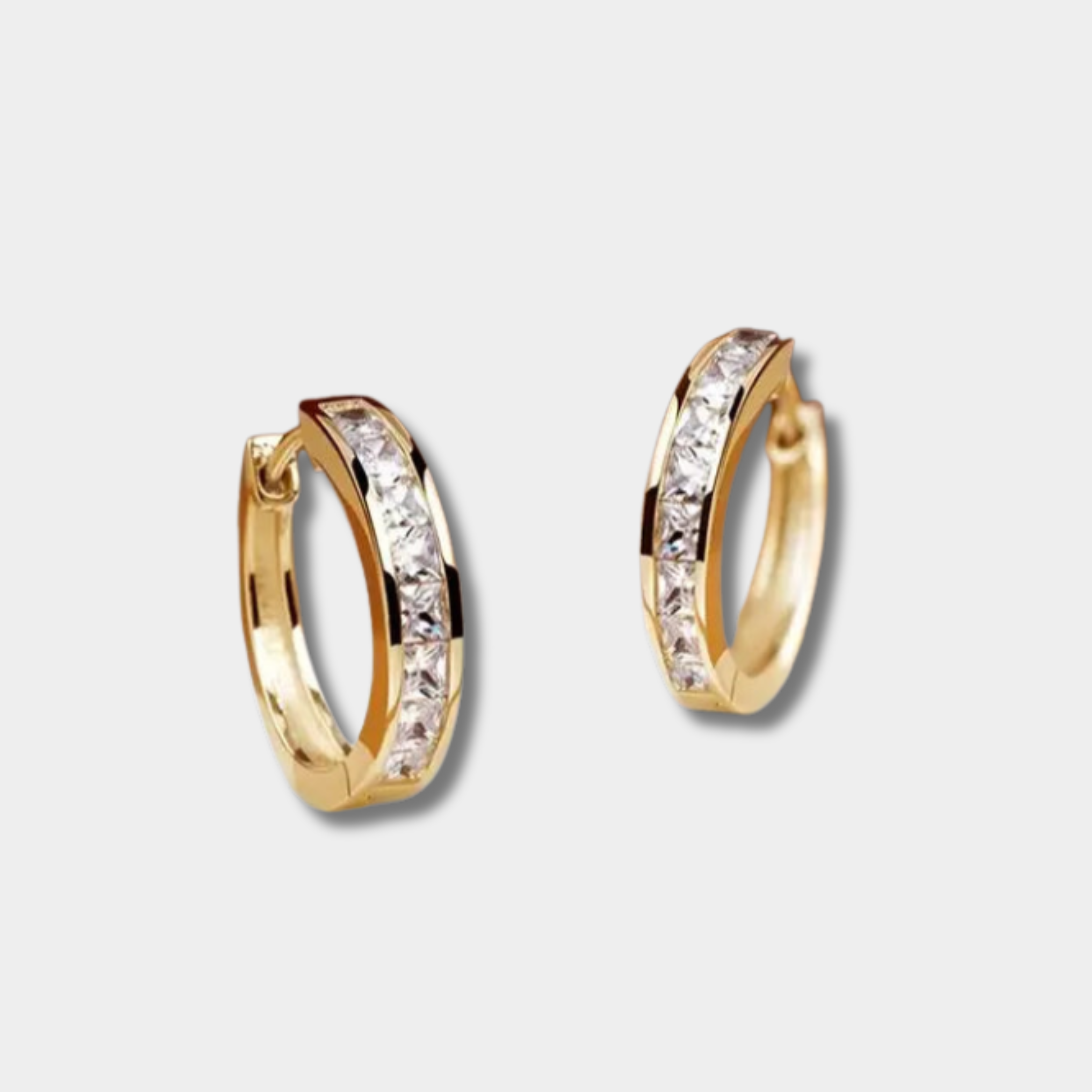 Pavlina - Elegant Gold Earrings with Crystals