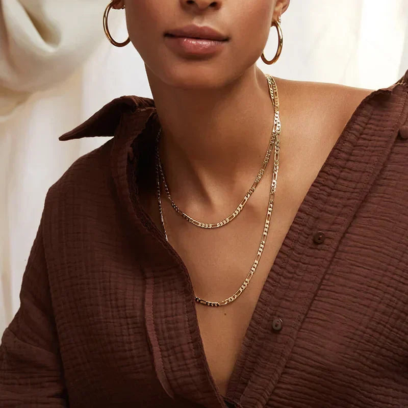 Valerie – Simple Chain Structure Gold Necklace