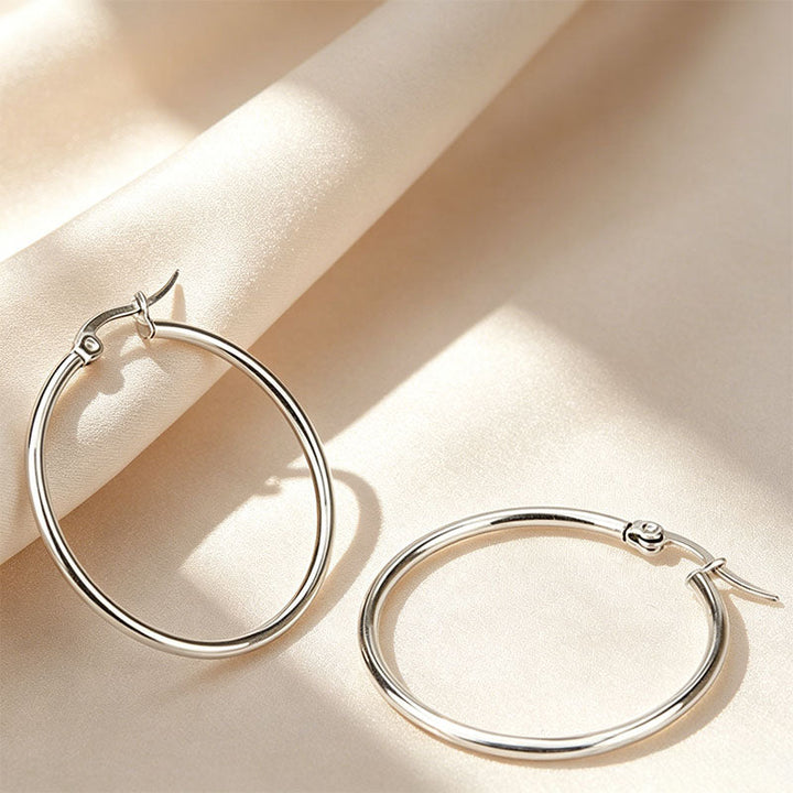Simple, Smooth Round Earrings