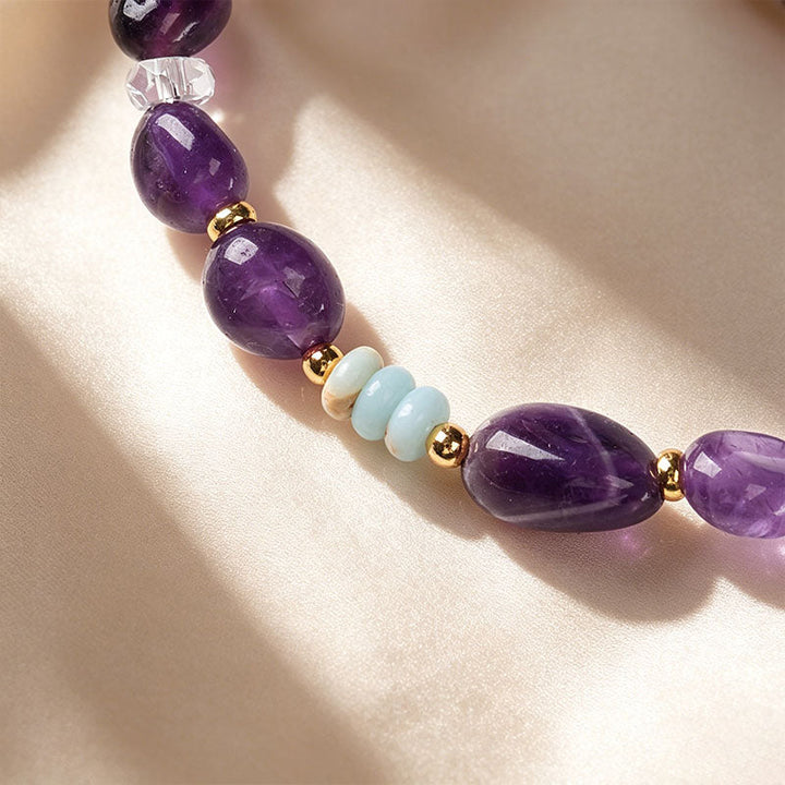 Natural Irregular Amethyst Bracelet
