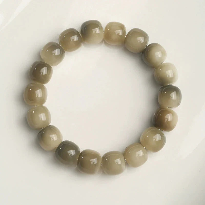 White jade bodhi bracelet