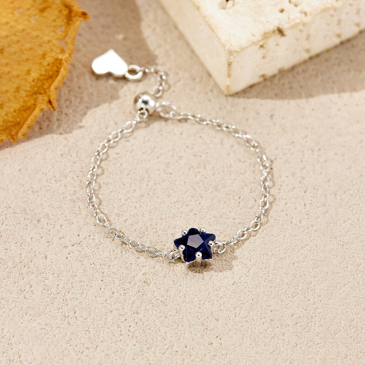 Pull-out adjustable heart star ring