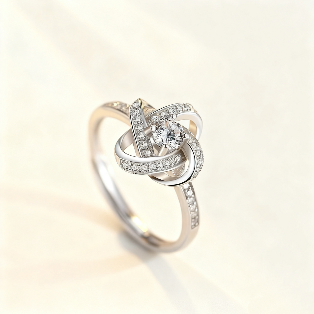 Four-Leaf Clover Diamond Ring
