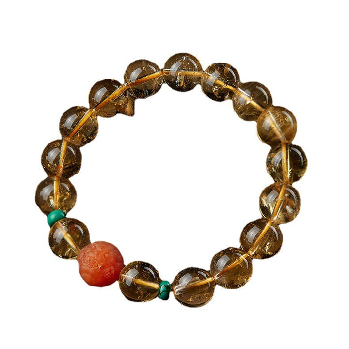 Brave troops natural crystal bracelet