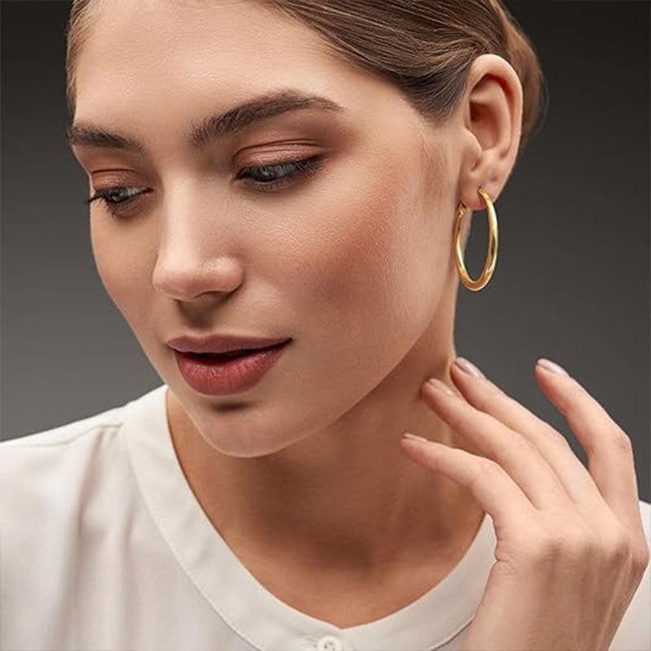 Simple, Smooth Round Earrings