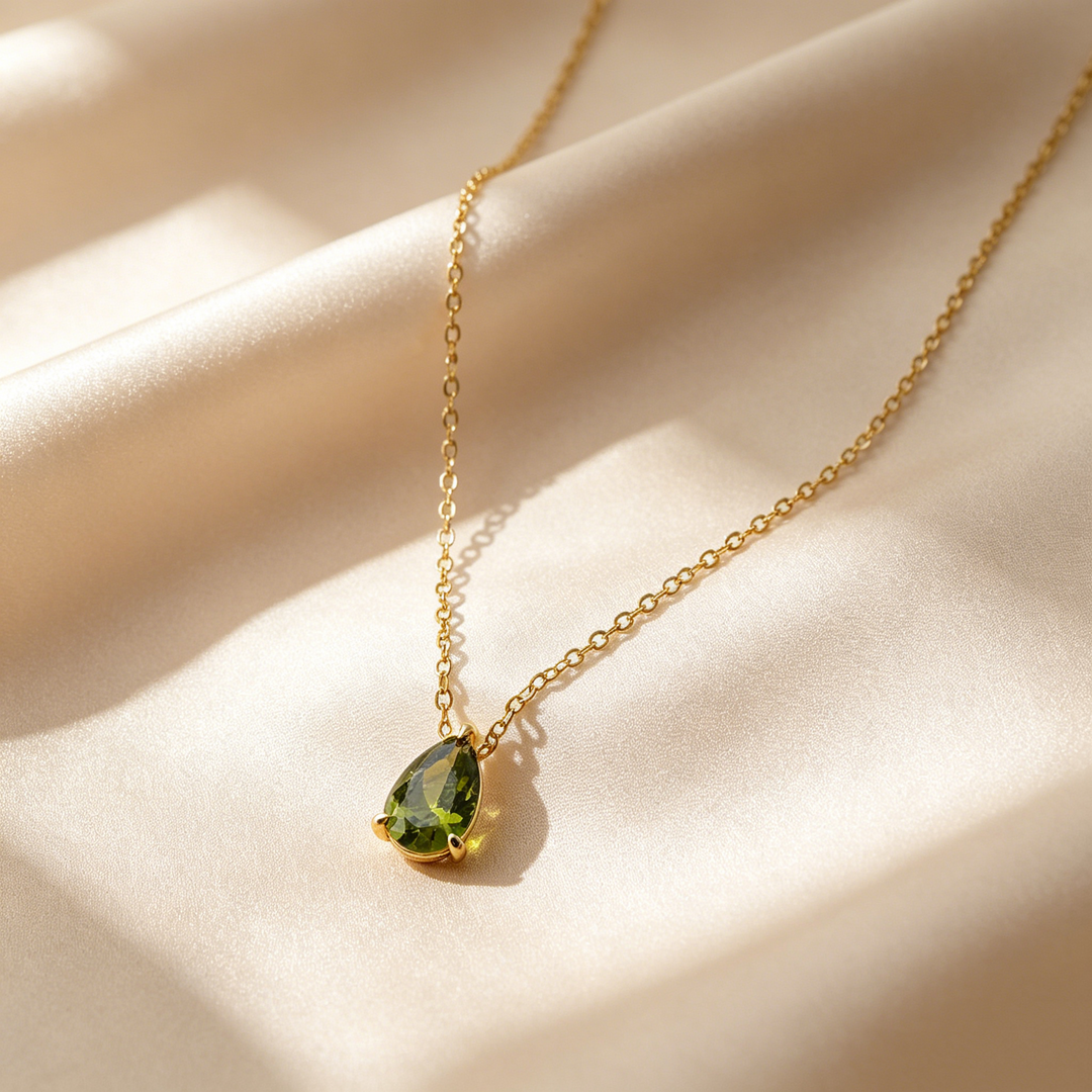 Birthstone Teardrop Necklace