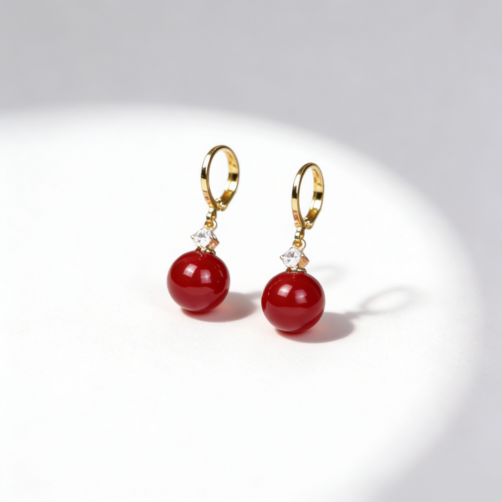 Elegant Drop Hoop Earrings