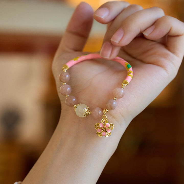Lucky and Wealthy Natural Sunstone Bracelet