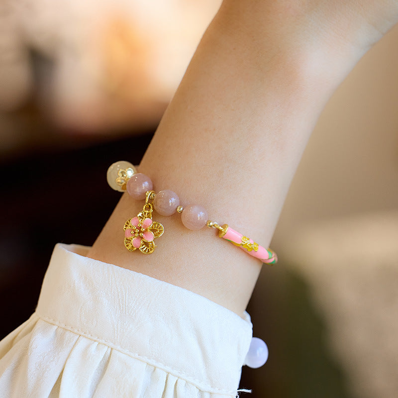 Lucky and Wealthy Natural Sunstone Bracelet