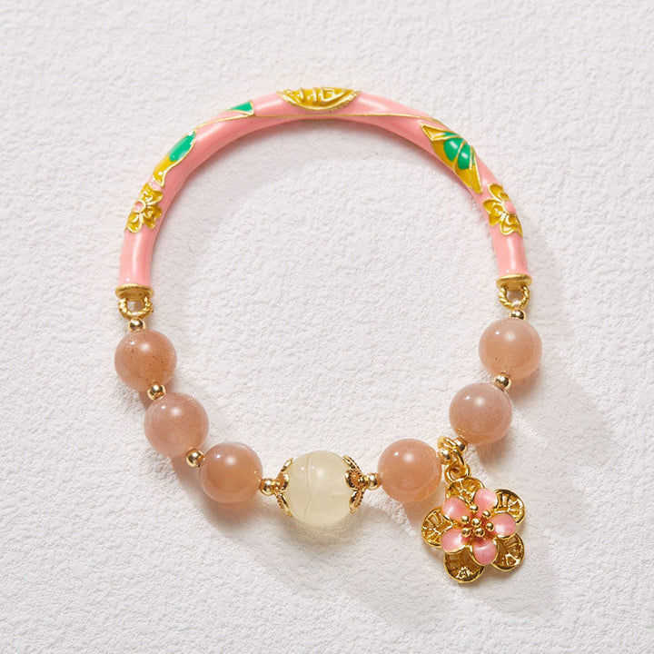 Lucky and Wealthy Natural Sunstone Bracelet