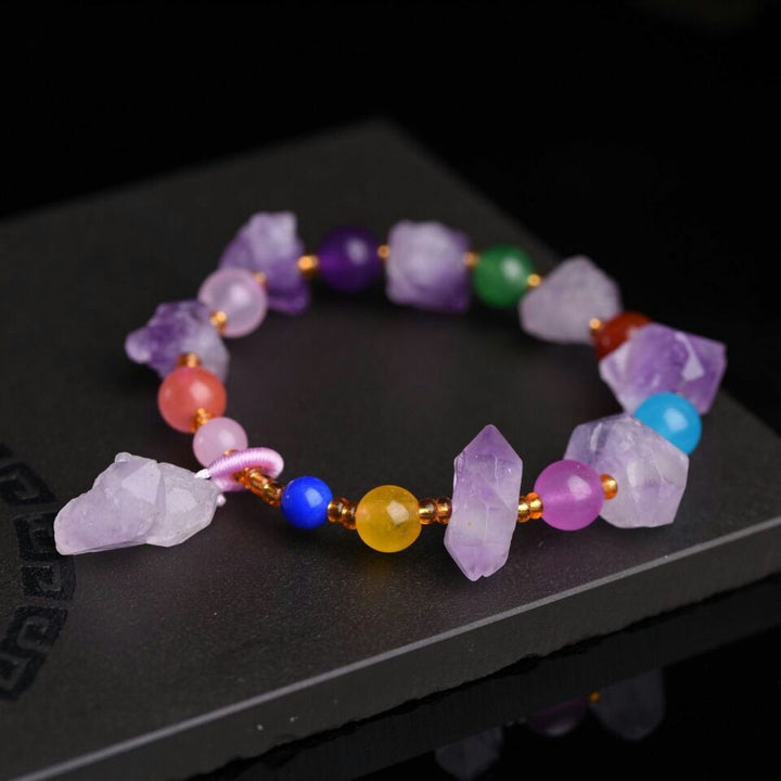 Amethyst &amp; Brave Bracelet
