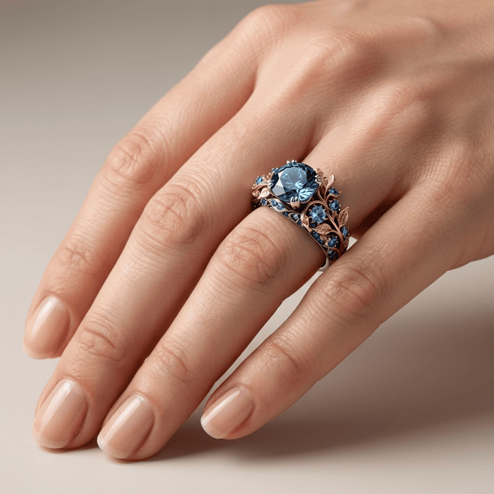 Serafina Gold Sapphire Ring