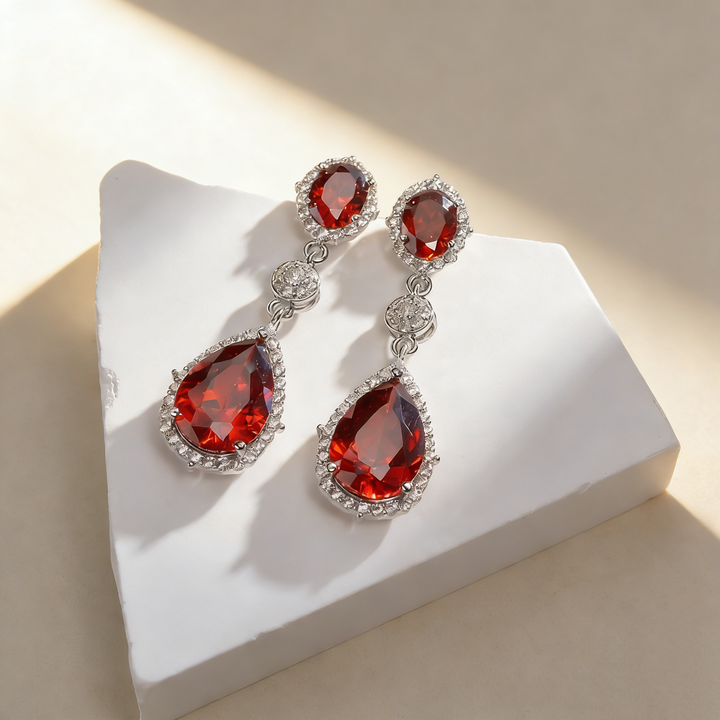 Multicolor Natural Crystal Earrings