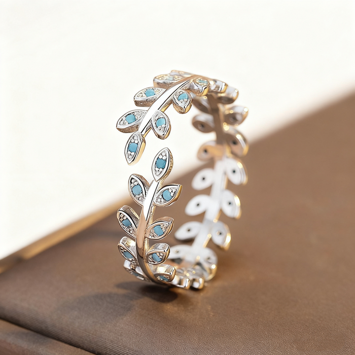 Leaf Turquoise Ring