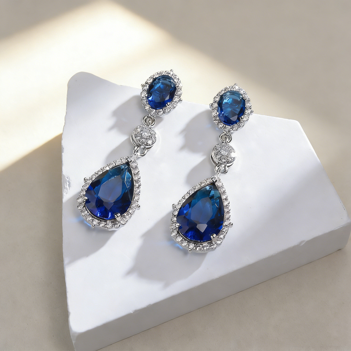 Multicolor Natural Crystal Earrings