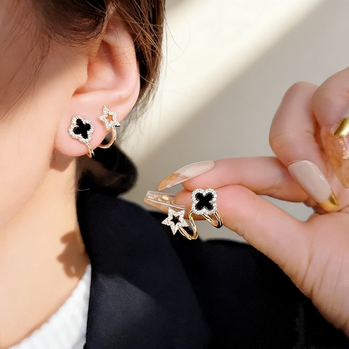Four-Leaf Clover &amp; Star Earrings