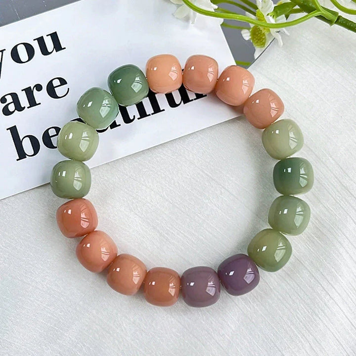 White jade bodhi bracelet
