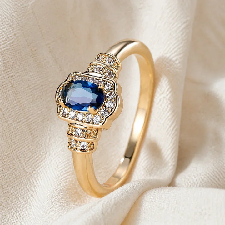 Paola Gold Sapphire Ring