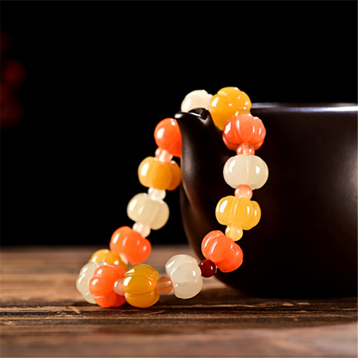 Pumpkin?Agate Bracelet