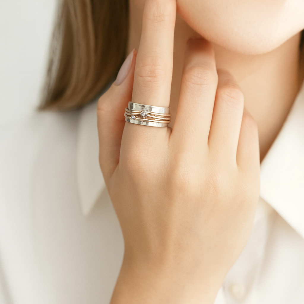 Marlene – Gold Accent Ring