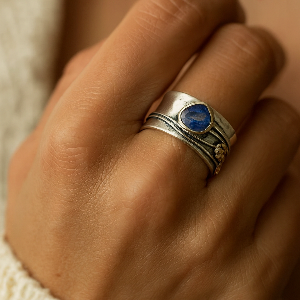 Gertruda - Czech Gem Meditation Ring