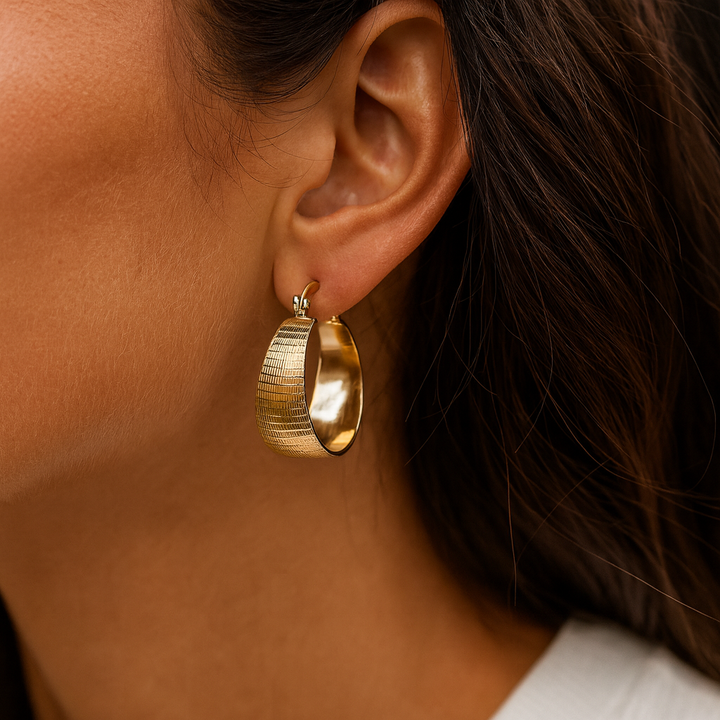Karina – Clear Glass Silver Earrings