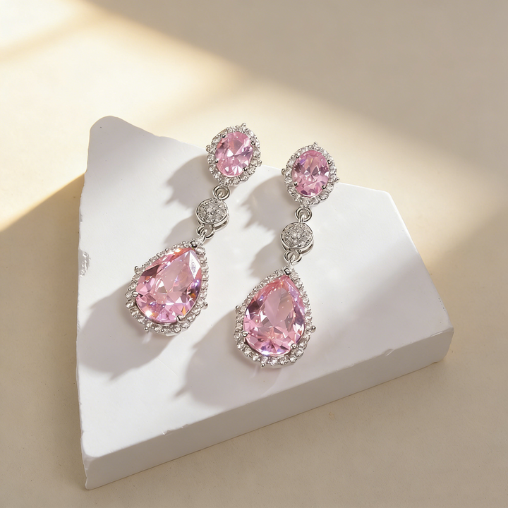 Multicolor Natural Crystal Earrings
