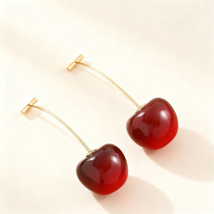 Cherry Agate Earrings
