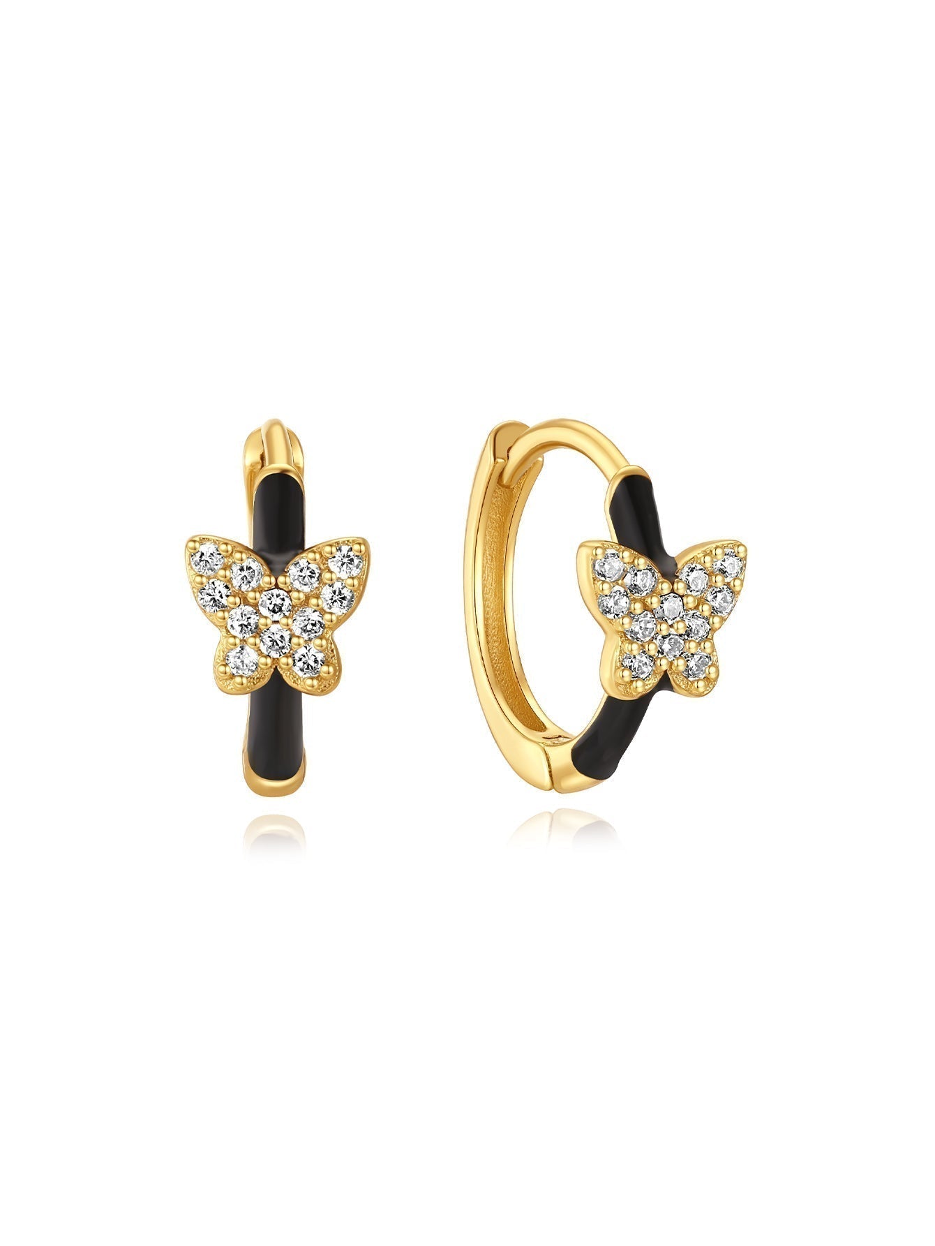 Theresia – Soft Curved Gold Earrings