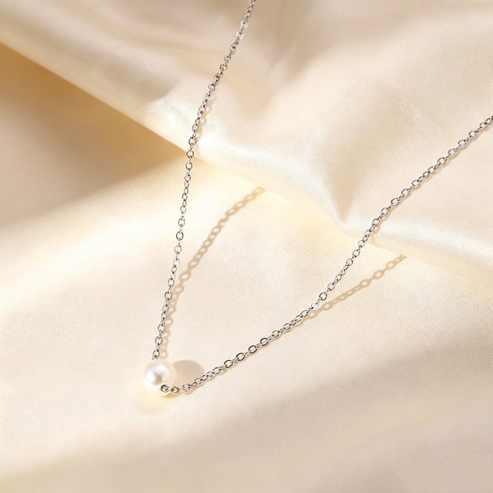 Elegant Single Pearl Necklace
