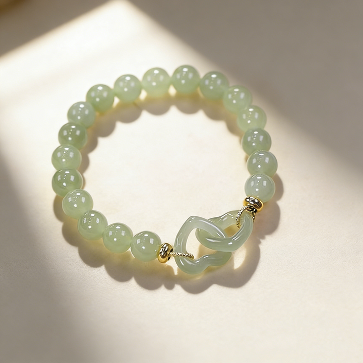 Connected Hearts Jade Bracelet
