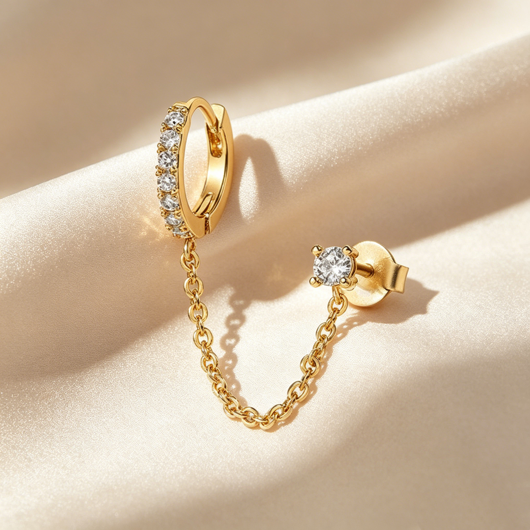 Star Chain Earrings