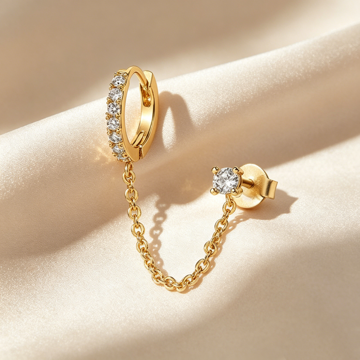 Star Chain Earrings