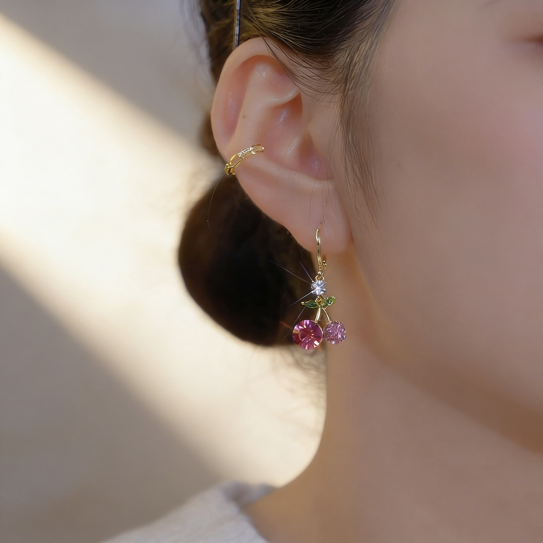 Cherry Drop Earrings