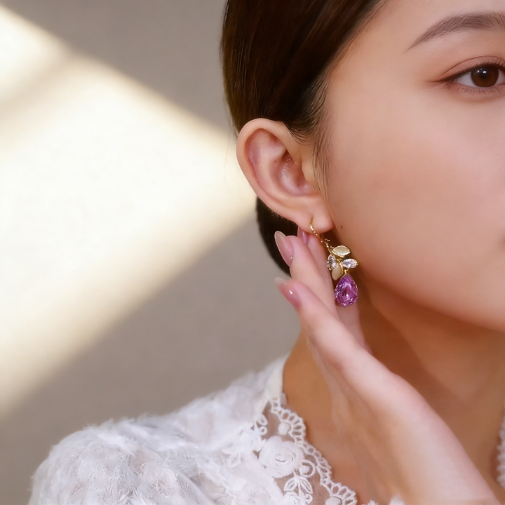 Leaf Teardrop Earrings
