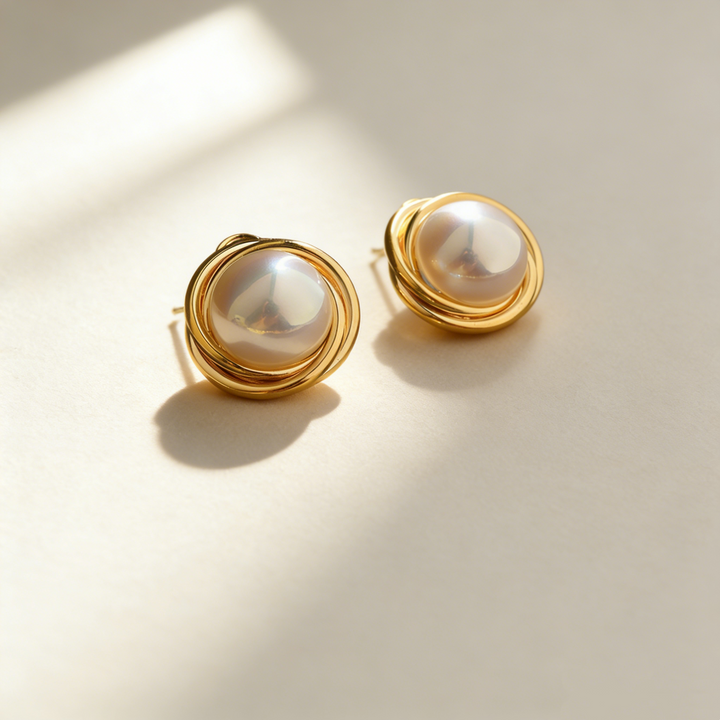 Pearl Surround Earrings