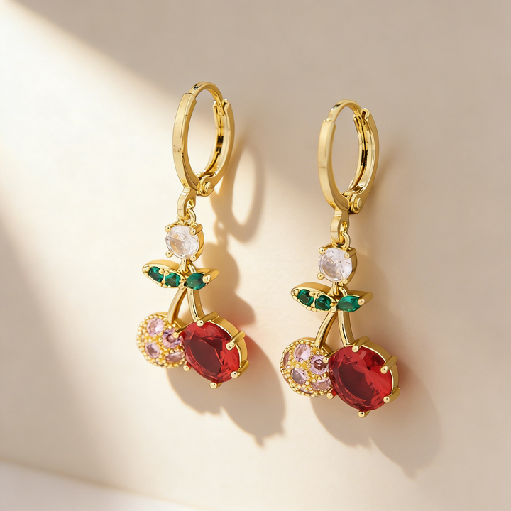 Cherry Drop Earrings