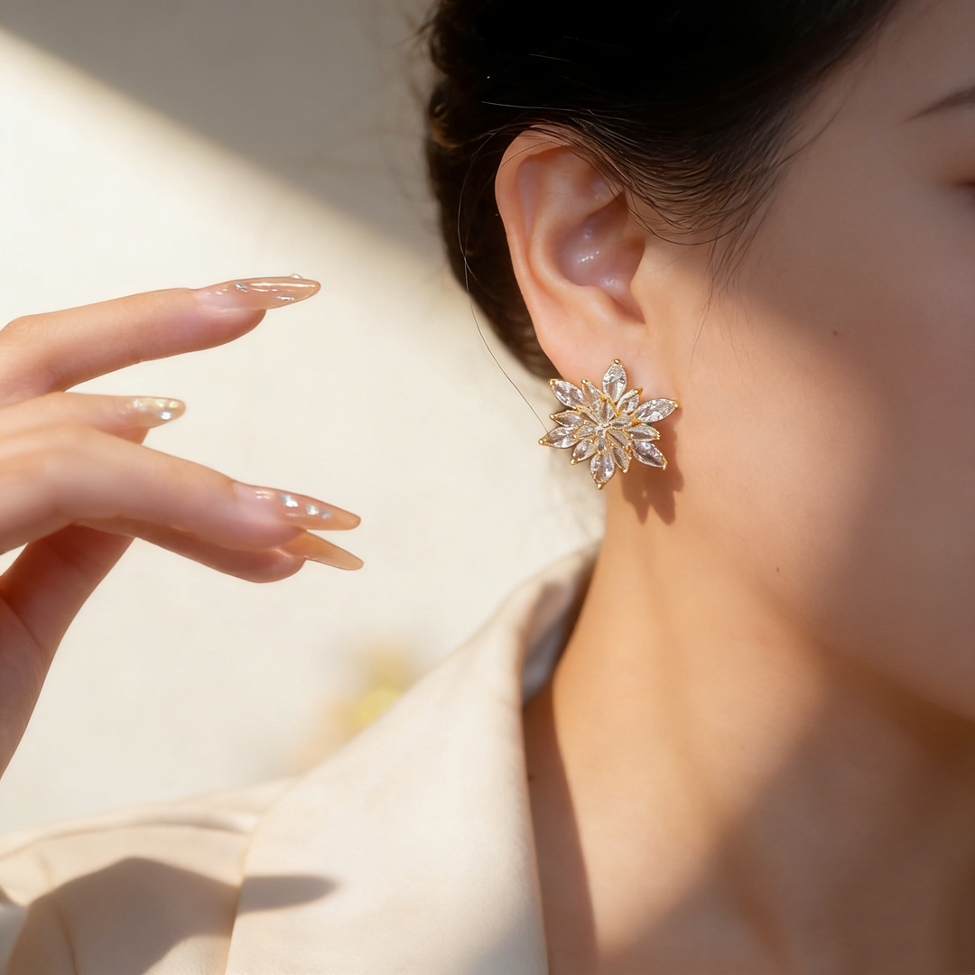 Elegant Flower Earrings