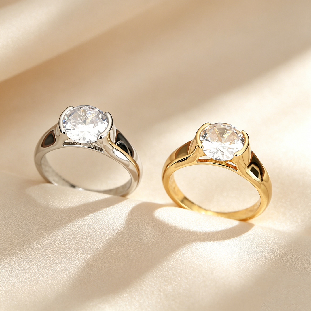Refined Bezel Solitaire Ring