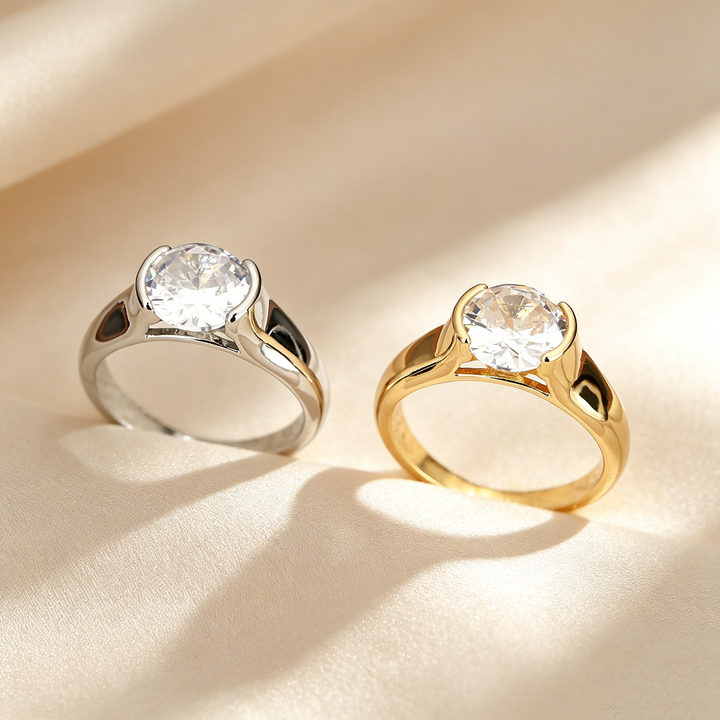 Refined Bezel Solitaire Ring