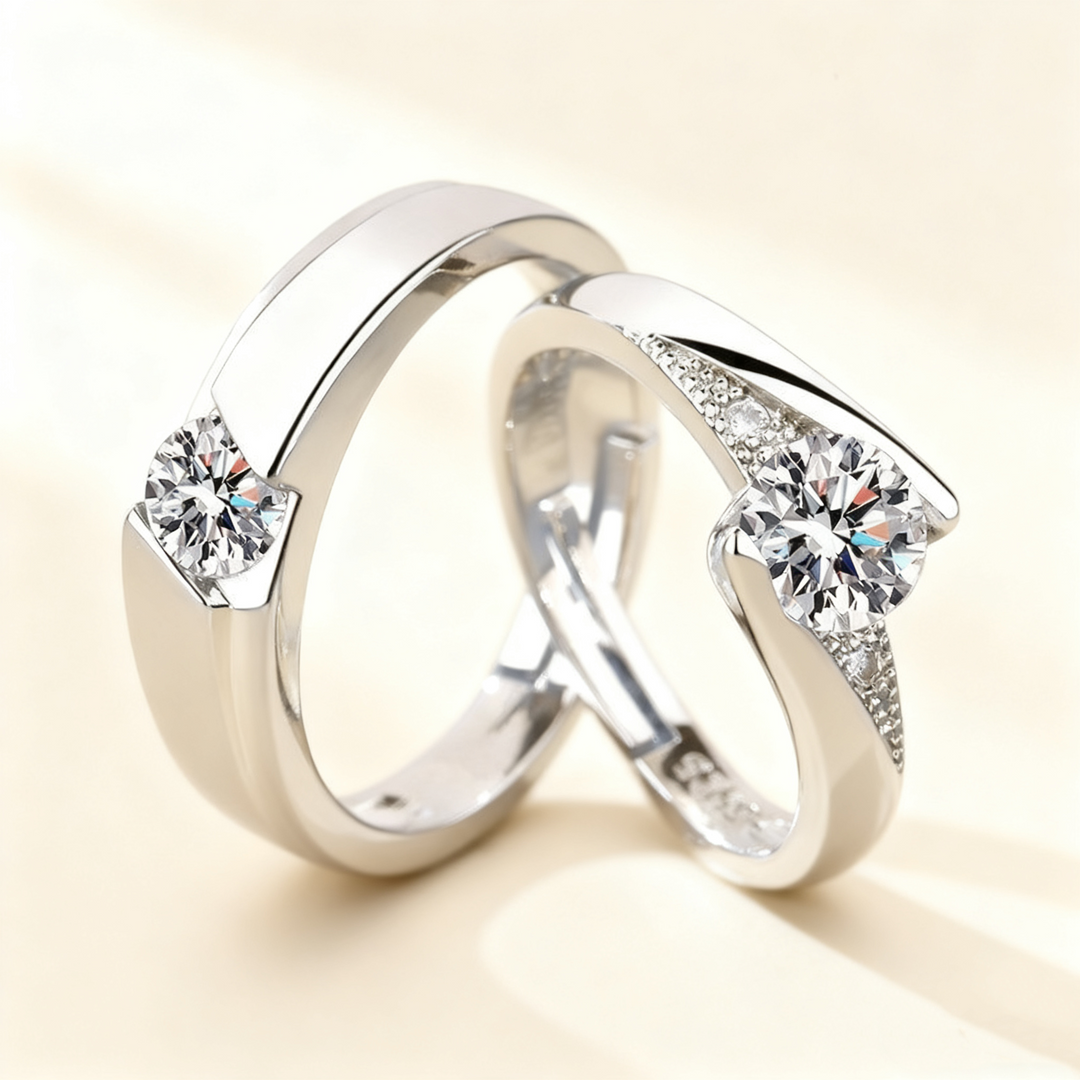 Lifetime Love Diamond Couple Rings
