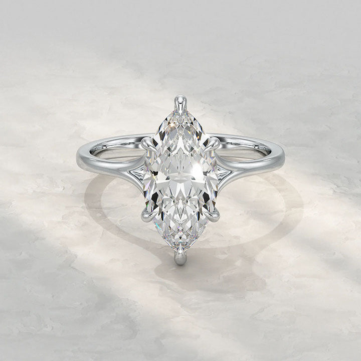 Marquise-Cut Six-Prong Ring