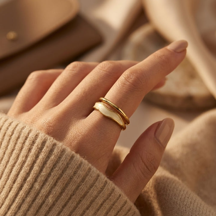 Gold Sculptural Wrap Ring