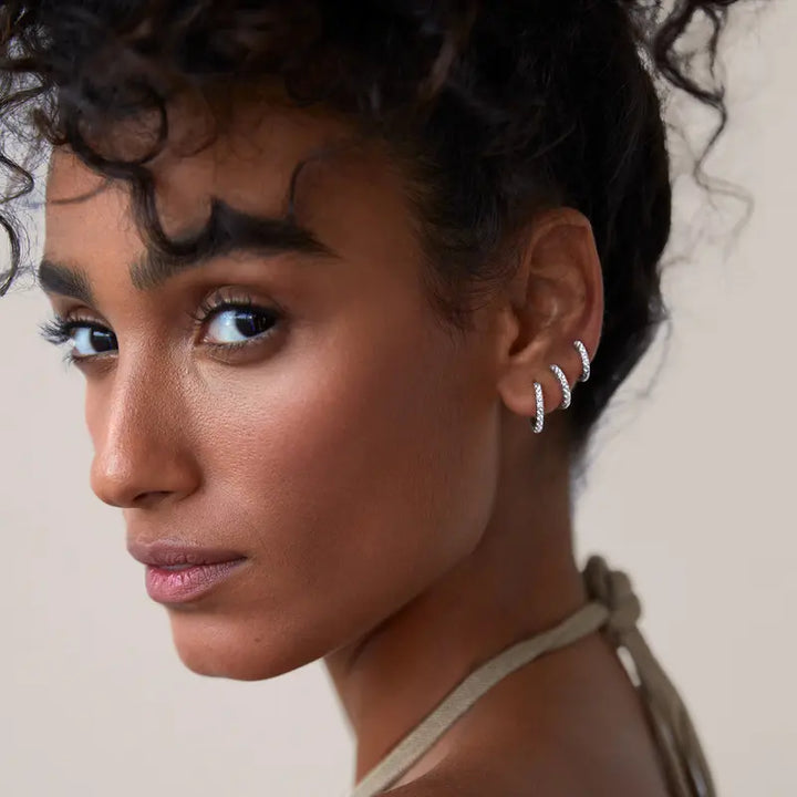 Timeless Pavé Hoop Earring Set