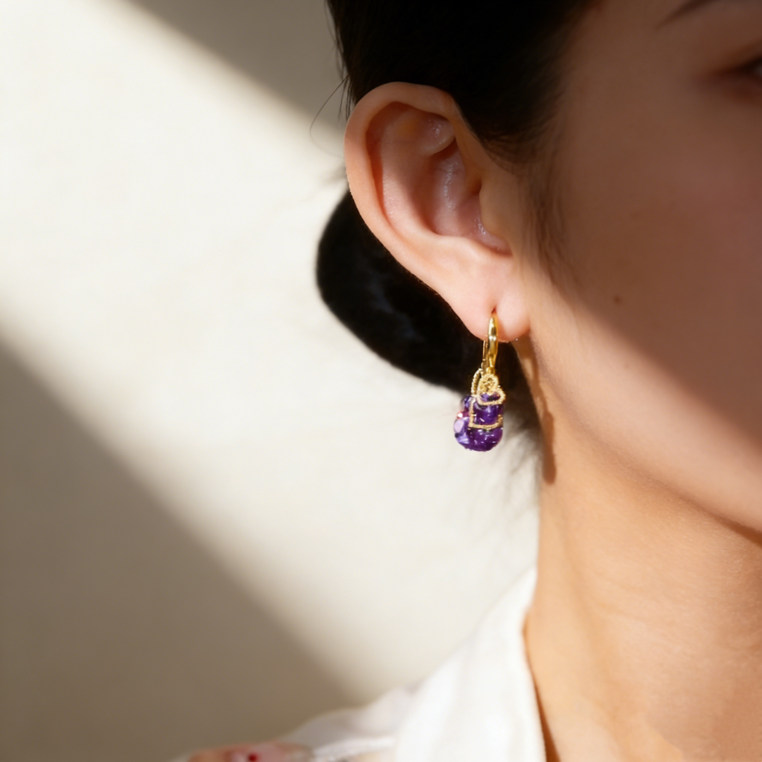 Heart Tassel Earrings