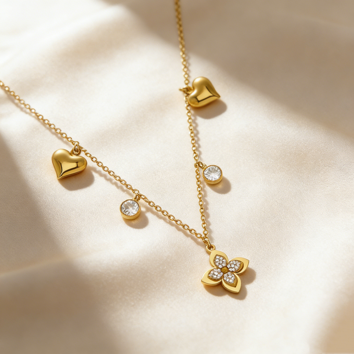 Minimalist Floral Jewelry Set