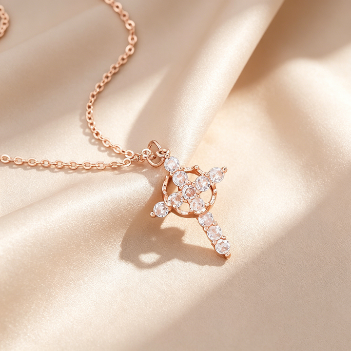 Pavé Cross Pendant Necklace