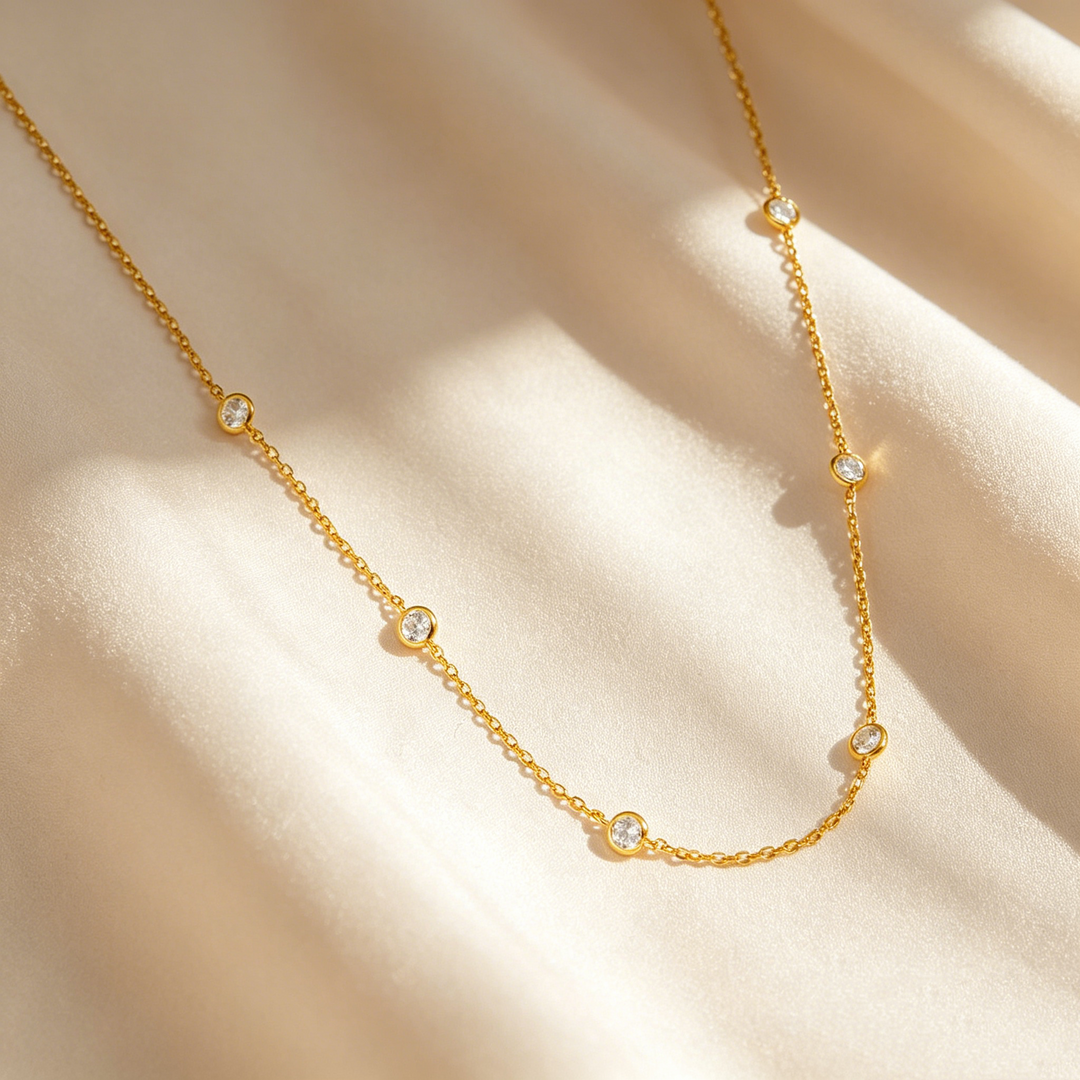 Delicate Bubble Stardust Necklace