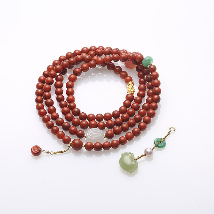 Lucky Lock Multi-circle Natural Agate Bracelet