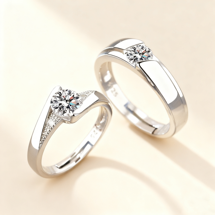 Lifetime Love Diamond Couple Rings
